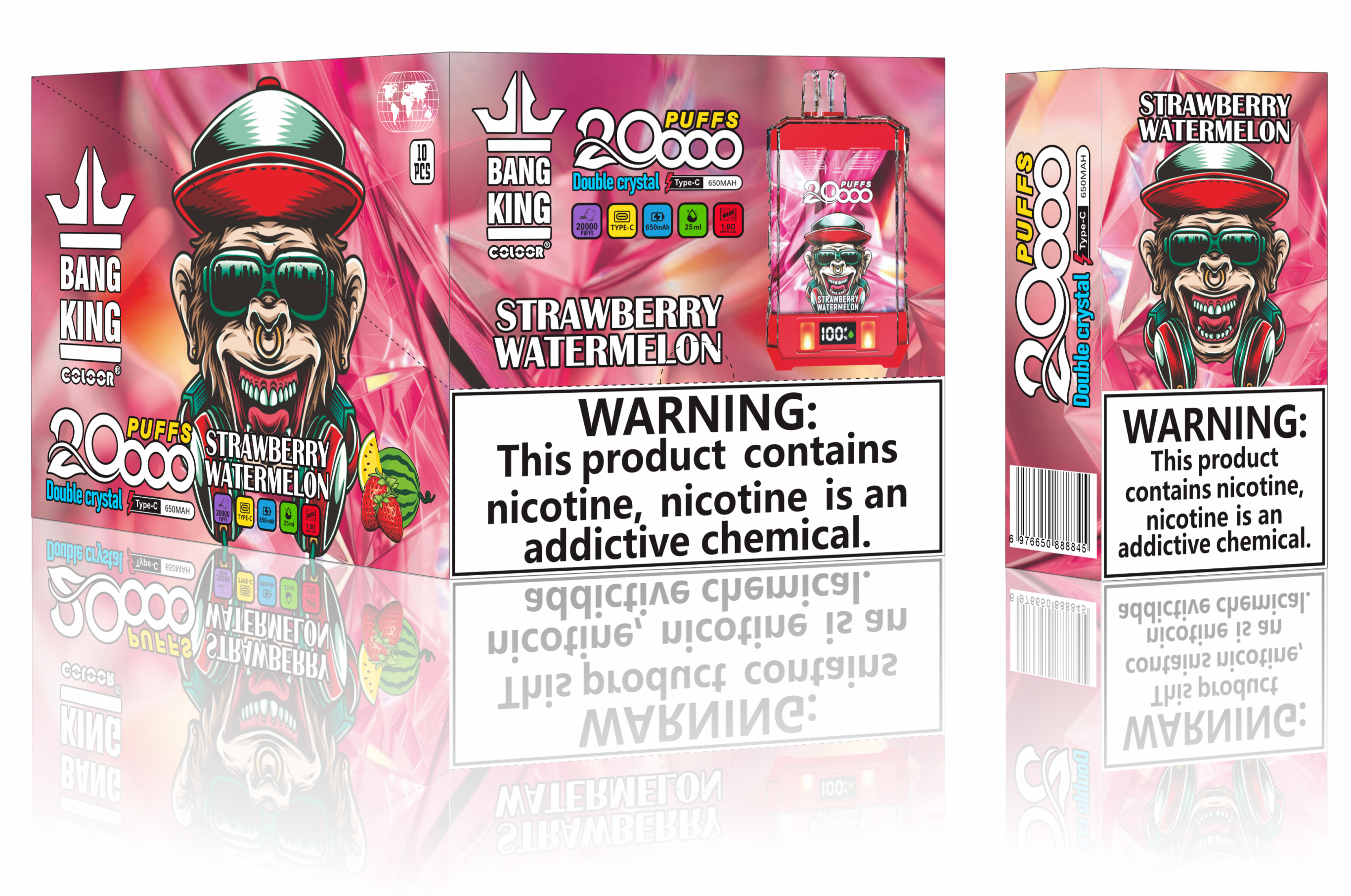 Capsuni Pepene Bang King Crystal 20k fumuri