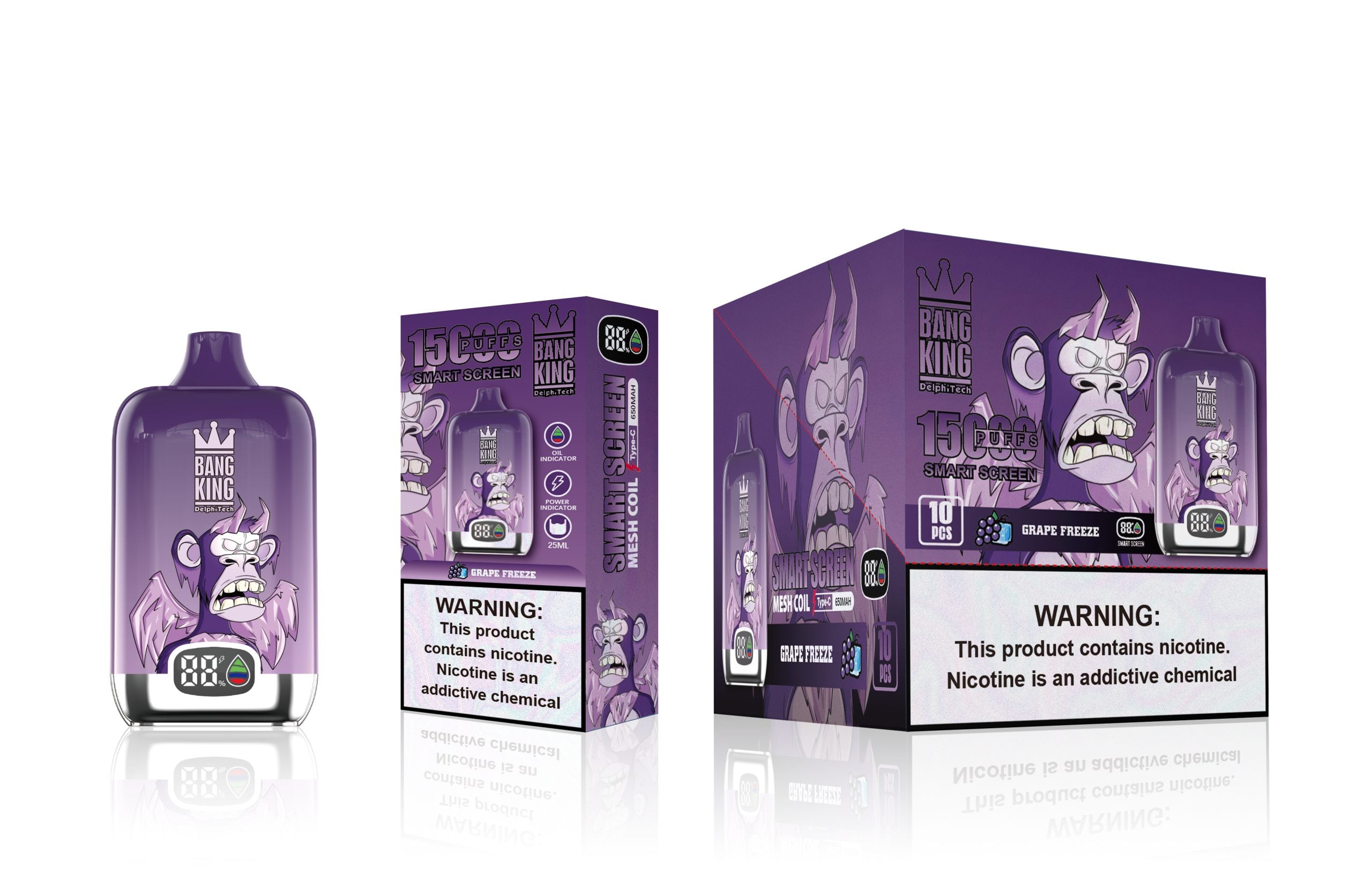 Struguri Jelly Bang King Smart Screen 15k fumuri